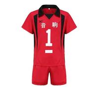 Jilijia Haikyuu Nekoma Camiseta de Voleibol Jersey Oikawa Tooru/Kuroo Tetsurou/Kozume Kenma Camiseta de manga corta + pantalón corto Conjunto de Juego de Anime, M
