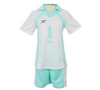 Jilijia Haikyuu Nekoma High Camiseta de Voleibol Oikawa Tooru/Kuroo Tetsurou/Kozume Kenma Camiseta de Manga Corta + Pantalones Cortos Conjunto de Anime, L