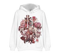 Jilijia Hazbin Hotel Sudadera con capucha Alastor/Angel Dust/Charlie Morningstar/Moxxie Sport Cartoon Hoodie Anime 3D Impreso Pullover Sudadera con capucha, Tipo 7, M