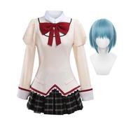 Jilijia KanameMadoka - Disfraz de cosplay de anime japonés AkemiHomura, Miki Sayaka, Mami Tomoe, uniforme escolar, disfraz de anime para fiesta de Halloween, para mujer