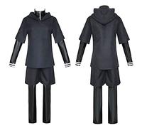 Jilijia Kaneki Ken - Disfraz de cosplay de anime para Halloween, uniforme de cuero negro