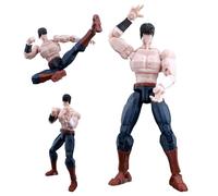 Jilijia Kenshiro - Figura de acción movible de anime impreso en 3D, modelo | Figuras súper articuladas, estatua de personaje de manga hecha a mano, adornos de decoración de escritorio