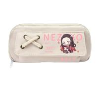 Jilijia Kochou Shinobu - Estuche para lápices de dibujos animados de anime Kamado Tanjiro Tomioka Giyuu, bolsa de papelería de gran capacidad para niños, niñas, adolescentes, regalos de temporada