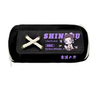 Jilijia Kochou Shinobu - Estuche para lápices de dibujos animados de anime Kamado Tanjiro Tomioka Giyuu, bolsa de papelería de gran capacidad para niños, niñas, adolescentes, regalos de temporada