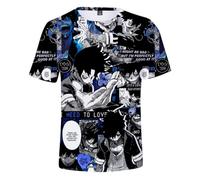 Jilijia MHA Anime Role - Camiseta 3D Midoriya Izuku/Bakugou Katsuk/Dabi de dibujos animados, manga corta, camiseta holgada de manga corta, Dabi, 4XL