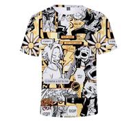 Jilijia MHA Anime Role - Camiseta 3D Midoriya Izuku/Bakugou Katsuk/Dabi de dibujos animados, manga corta, camiseta holgada de manga corta, Kaminari Denki, 42