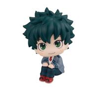 Jilijia MHA Figuras de anime de My Hero Academia Izuku Midoriya/Todoroki Shouto Figura de acción de mirar hacia arriba de 10 cm Edición Q Modelo sentado Estatua de PVC Figurina Decoración de