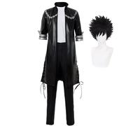 Jilijia MHA - Uniformes de cosplay de Dabi con peluca, traje de superhéroe de Halloween, disfraz de anime Academia Cosplay para hombres fanáticos del anime