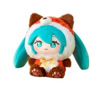 Jilijia Miku Figura Modelo Anime Kagamine Rin/Kagamine Len Figura de Acción Linda Miku Peluche Estilo Pijama PVC Figuras Estatua Coleccionables Adornos de Escritorio Regalos 15 cm