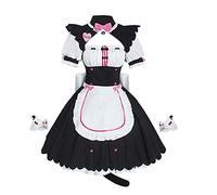 Jilijia Nekopara Chocola Vanilla - Disfraz de cosplay de anime para Halloween, uniforme de sirvienta de manga de dibujos animados