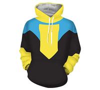 Jilijia Sudadera con capucha Invincible de Mark Grayson, disfraz de cosplay de Atom Eve, Halloween, carnaval, impresión 3D, superhéroe, anime, 5XL