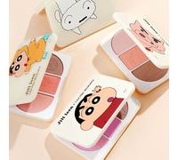 JILL LEEN - 3-Color Blush Palette Crayon Shin-chan Edition - 4 Types #01 Shin-chan - 9.5g