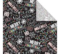 Jillson & Roberts Printed Gift Tissue 20" x 30", Christmas Chalk (240 Sheets)