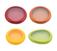 Jilskl 4 Piezas Silicone Fruit Storage Box, Aguacate Para Alimentos Frescos, Protector de Cebolla y Limón, Reusable Fruit Vegetable Containers, Para Cebollas, Tomates, Limones, Aguacates, Verduras