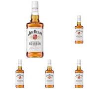 Jim Beam White Whiskey Kentucky Straight Bourbon 70cl (Paquete de 5)