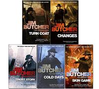 Jim Butcher Dresden Files Series 3 : 5 Books Collection Pack (Turn Coat,Changes,Ghost Story,Cold Days,Skin Game )