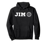 Jim con botón Sudadera con Capucha