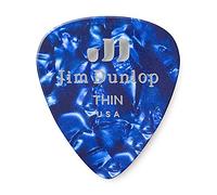 JIM DUNLOP 483R10TH Celuloide genuino, perla azul, delgado, 72/bolsa