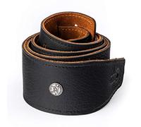 Jim Dunlop BMF - Correa de piel para guitarra, color negro y natural, 2,5"