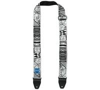 JIM DUNLOP Correa Guitarra I Love Dust - Electronic Tears, Blanco et Negro