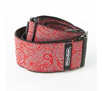 JIM DUNLOP Correa Guitarra Jacquard Paisley Rojo