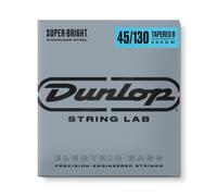 JIM DUNLOP Cuerdas de bajo cónicas de acero inoxidable superbrillantes 45-130 | 5 cuerdas