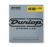 Jim Dunlop Cuerdas para bajo DBSBN40100 Super Bright Nickel Wound Juego Light 40-60-80-100