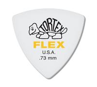 Jim Dunlop Dunlop Tortex Flex Triangle 0,73 mm pa de guitarra amarilla, paquete de 6 (456P.73)