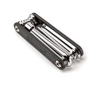 Jim Dunlop - Herramienta multifunción de mantenimiento de guitarra de aluminio con 9 llaves hexagonales, 2 destornilladores Phillips, 1 destornillador de cabeza plana y 1 casquillo de varilla firme