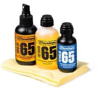 JIM DUNLOP | Kit de mantenimiento de guitarra 6504 System 65 Guitar Tech | Set completo con aceites, polish, paños y herramientas | Cuidado profesional cuerdas, diapasón y cuerpo