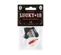 JIM DUNLOP Púas Lucky 13 serie II, Saco de 6, 1,00mm, Lucky1, Multicolor