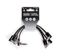 JIM DUNLOP MXR Cable Parche TRS de Cinta 6 pulgadas | 15 cm - Pack de 3, Ángulo Recto de 1/4 de pulgada (3PDCISTR06R)