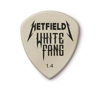JIM DUNLOP - Púa White Fang Custom Flow de James Hetfield de 1,4 mm, paquete de 6 (PH122P1.4)