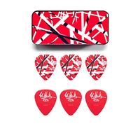 JIM DUNLOP Púas Eddie Van Halen, Frankenstein, Caja en Metal 6, Rojo