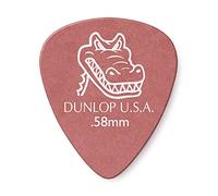 JIM DUNLOP Púas Gator Grip en Polycarbonate, 0,58mm, Rojo, Saco de 12