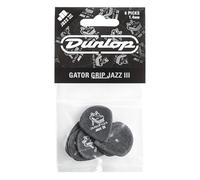 JIM DUNLOP Púas Gator Grip Jazz III XL, Saco de 6, 1,4mm