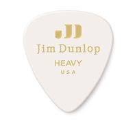 JIM DUNLOP Púas Genuine Celluloid Classic, Saco de 12, Blanco, duro