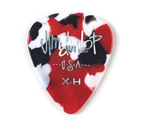 JIM DUNLOP Púas Genuine Celluloid Shell Extra Duro Saco de 72, confetti