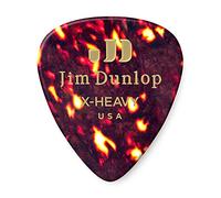 JIM DUNLOP Púas Genuine Celluloid Shell Saco de 72, Escamas, Extra Duro
