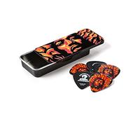 JIM DUNLOP Púas Jimi Hendrix, duro, Caja en Metal de 6, Fire