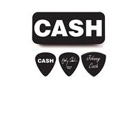 JIM DUNLOP Púas Johnny Cash, Bold, Celluloid, Caja en Metal de 6, duro