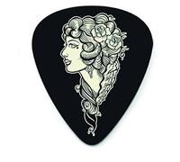 JIM DUNLOP Púas Lucky 13 serie III, Saco de 36, 1mm, Voodoo Queen, Negro