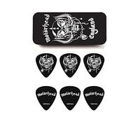 JIM DUNLOP Púas Motörhead Warpig, Caja en Metal de 6, medium, Negro