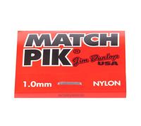 JIM DUNLOP Púas Nylon Match, 12 sacos de 6 Púas, Negro, 1mm