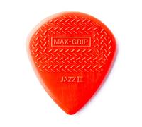 Dunlop 471P3N Nylon Max Grip Jazz III Player Pack Red Púa