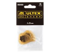 JIM DUNLOP Púas para Guitarra Ultex Sharp 1,00mm Paquete de 6, amarillo (433P100)