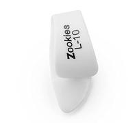 JIM DUNLOP Púas Pulgares, Zookies L10, Blanco, Saco de 12, en Plástico