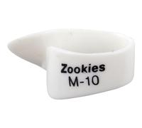 JIM DUNLOP Púas Pulgares, Zookies M10, Blanco, Saco de 12, en Plástico