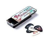 JIM DUNLOP Púas R. Willy Nylon, Caja en metal de 6, Blanco et Negro, medium