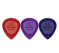 JIM DUNLOP Púas Stubby Jazz, Caja de 144, Multicolor, calibre: 1 - 2 - 3mm